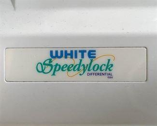 White Speedylock Serger Sewing Machine (Photo 2 of 2)