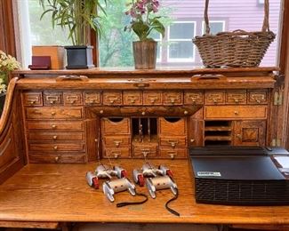 Vintage Roll-Top Desk (Photo 3 of 3)