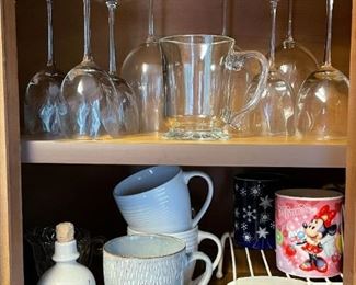 Stemware / Wine Glasses, Coffee Mugs