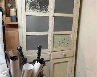 Vintage Chippy Painted Cupboard