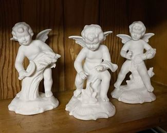 German Bisque Angel Figurines