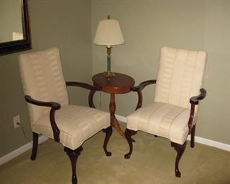$95.00 each, White Occasional arm chairs