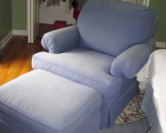 $90.00, Lazy Boy chair with ottoman, there is fading
