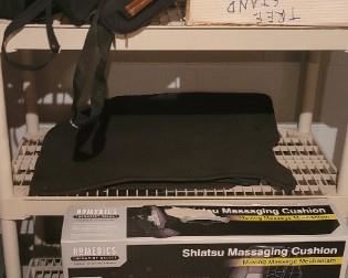 Massage cushion, luggage and back packs