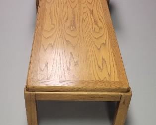 Oak coffee table and side table