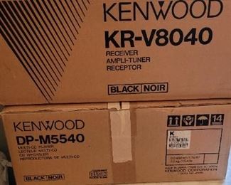 Kenwood Kr-V8040 receiver and Kenwood Multiple CD player DP-M5540