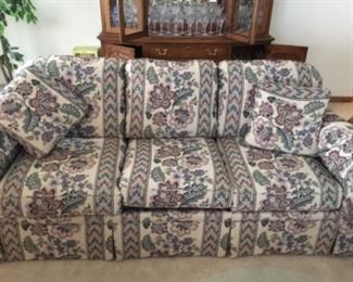 Clayton Marcus floral couch