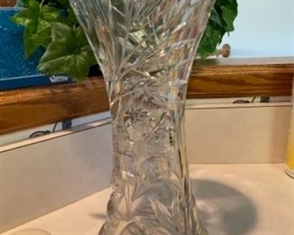 Crystal 12 tall vase