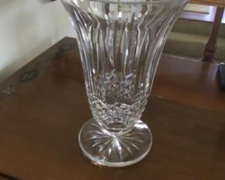 10” heavy glass vase