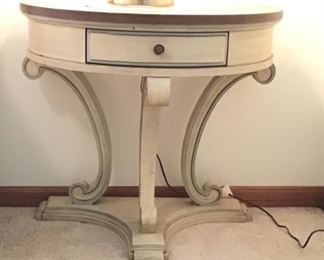 White Furniture. Co. Half Round Side Table