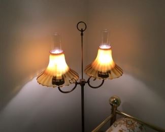 Antique Two bulb Floor Lamp