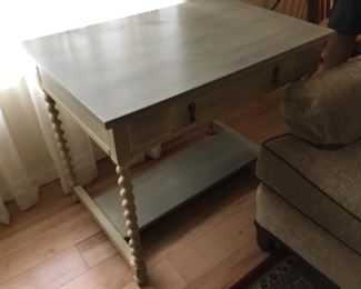 2 x 3’ table with drawer (green)