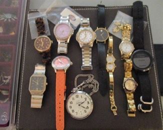 Watches include  Bulova  Invicta  Tommy Bahama Fossil TAG  Anne Klein   Michael Kors  Baby-G  Garmin  plus more