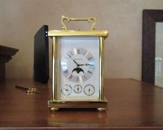 Tiffany & Co. Carriage  Clock  w? Moon Phase Dial