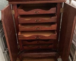 Unusual Cabinet Antique used for Music or be creative Jewelry / Photos etc.