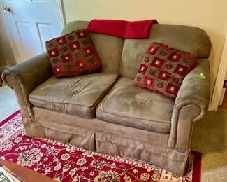 Microfiber love seat