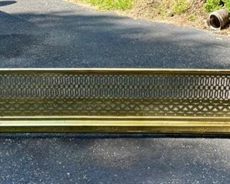 Brass fireplace screen