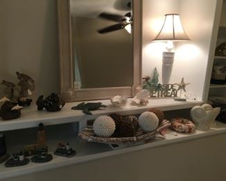 Coastal and shell decor