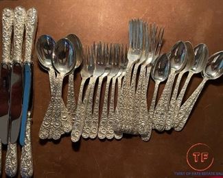 S Kirk & Sons STERLING Flatware - Repoussé Pattern