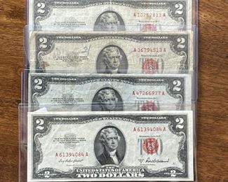 Red Seal $2 Bills