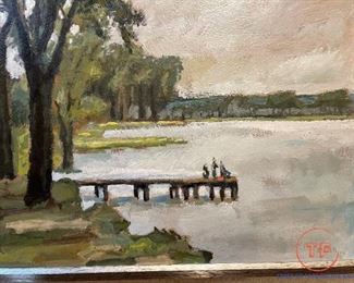 ORIGINAL Oil on Panel by TOM BARTEK - 1973