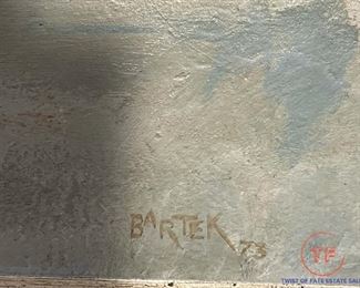 ORIGINAL Oil on Panel by TOM BARTEK - 1973