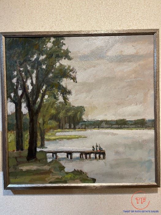 ORIGINAL Oil on Panel by TOM BARTEK - 1973