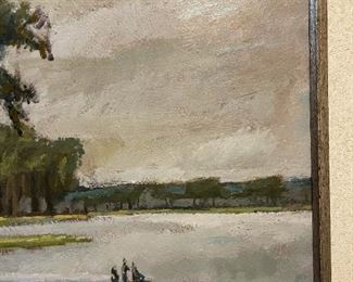 ORIGINAL Oil on Panel by TOM BARTEK - 1973