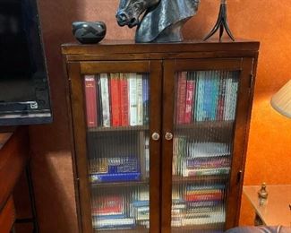 Vintage Glass Door Bookcase