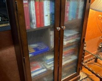Vintage Glass Door Bookcase