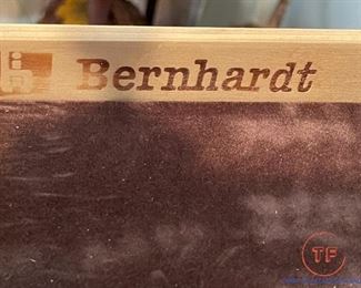BERNHARDT Mahogany Drop Leaf Server on Casters