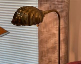 Vintage Brass Shell Floor Lamp