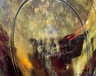 Littala / Nuutajarvi Finland / Toikka Art Glass Pheasant and Eggs