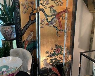 4 Panel Coromandel Lacquer Screen