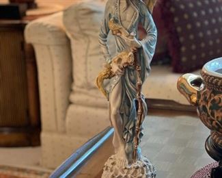 Vintage Norleans Resin Asian Figure Statuettes 