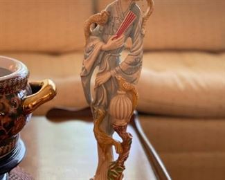 Vintage Norleans Resin Asian Figure Statuettes 