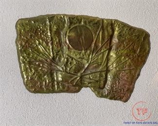 J. VALENTINE Abstract Metal Relief Framed Sculpture