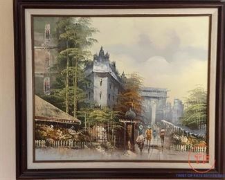 Signed Original Oil on Canvas by P RAMBERT