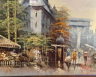 Signed Original Oil on Canvas by P RAMBERT