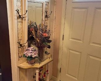 French Provincial Style Hall Tree with Stand