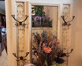 French Provincial Style Hall Tree with Stand