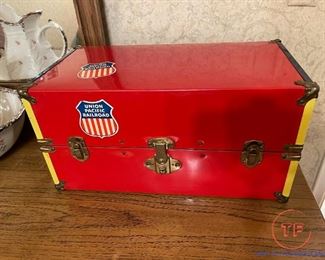 Vintage Armored Trunk Doll Trunk