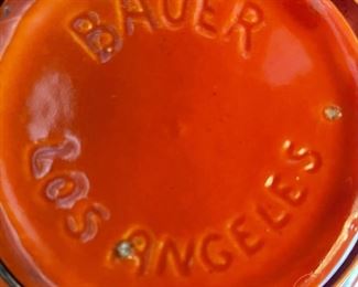 Vintage BAUER LOS ANGELES Ringware Cararafe with Copper Handle