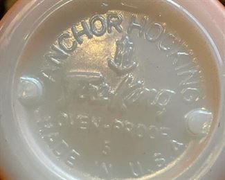 Vintage FIRE KING Orange Soda Fountain Mugs