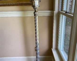 VINTAGE TORCHIERE LAMP WITH GRIFFIN BASE