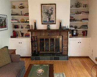 Family Room 
Pewter items, books, pottery, artwork 