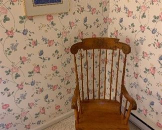 Bedroom 3
Nichols & Stone(Stickley)Hitchcock style rocking chair 