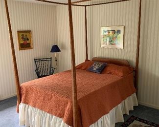 Bedroom 1
Tiger Maple full size pencil post bed by Richard Bury-Furniture Maker local to Cazenovia 