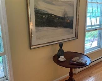 Living Room 
Tilt top table by Stickley 