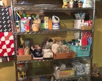 NSF metal shelving unit w/ castors